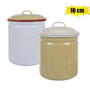 CANNISTER ENAMEL 16cm