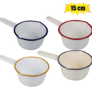 SAUCE PAN 15cm ENAMEL MILK-PAN
