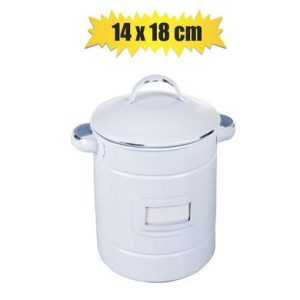 STORAGE CAN 18x14cm WHITE