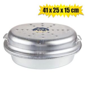 ROASTER ALUMINUM OVAL DIAMOND 41x25x15cm