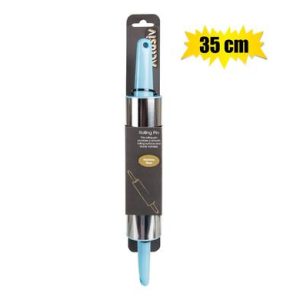 ROLLING-PIN S/STEEL PL-HANDLES 35cm XCLU