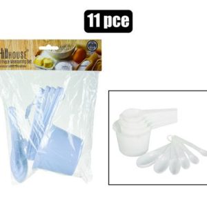 MEASURING-SET 11PCE CUPS+SPN PL BAKEWARE
