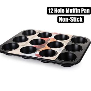 BAKEWARE NON-STICK MUFFIN PAN 12-HOLE