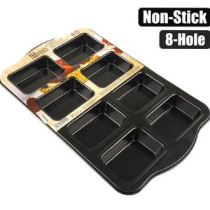 BAKEWARE NON-STICK LOAF PAN MINI 8-HOLE