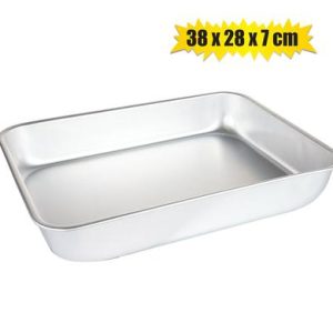 BAKEWARE ALU RECTANGLE 38x28x7cm