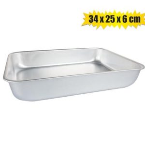 BAKEWARE ALU RECTANGLE 34x25x6cm