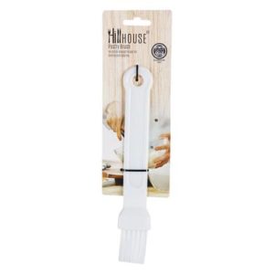 PASTRY-BRUSH PL-HANDLE SQ WHT HILLHOUSE