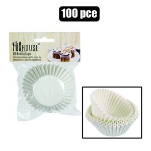 BAKING-CUP PAPER 100PC-MED 6cm HILLHOUSE