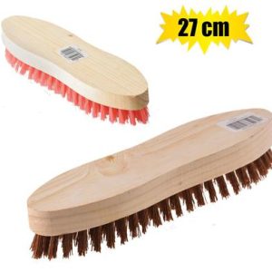 SCRUBBING BRUSH WOODEN BACK 27cm