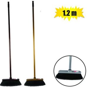 BROOM METALIC FLAGGED BRISTLE 1.2m HNDLE