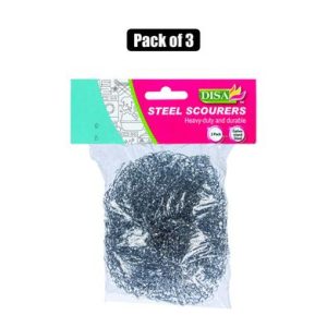 SCOURER BALLS STEEL 3PC