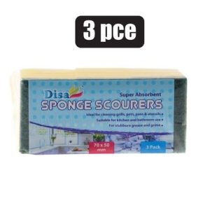 SCOURER FOAM GREEN PAD 3PC YELLOW