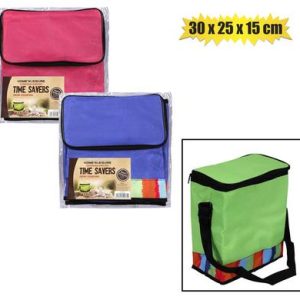 COOLER-BAG NYLON MULTI COL 30x25x15cm