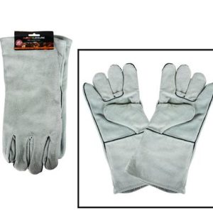 BBQ GLOVE LEATHER 35cm PAIR