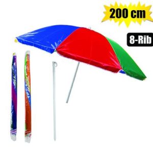 UMBRELLA-BEACH 200cm DIAM 8-RIB