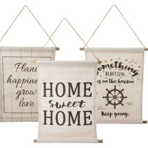 PLAQUE CANVAS SCROLL 43X30CM