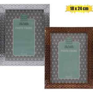 PICTURE FRAME PL METALLIC 18x24cm ASSTD