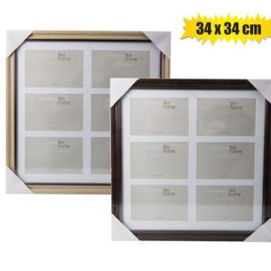 PICTURE-FRAME COLLAGE PL 6-HOLE 34X34CM