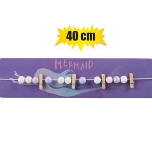 PICTURE-FRAME WASH LINE MDF MERMAID 40cm