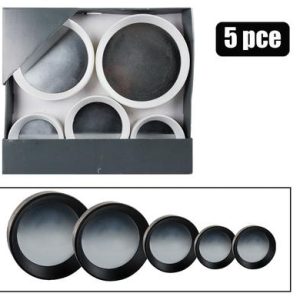 MIRROR WALL PL 5PC SET ASSTD