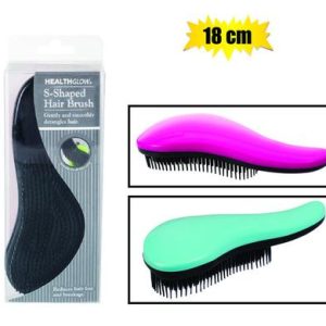 HAIR BRUSH S-SHAPED DETANGLING 18cm