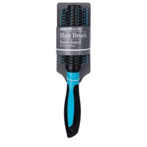 HAIR BRUSH BLACK/BLUE BARREL