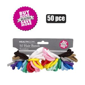 HAIR BAND ELASTIC 50PC NO JOIN LIGHT