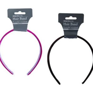 HAIR ALICE BAND FABRIC COVER SATIN WIDE