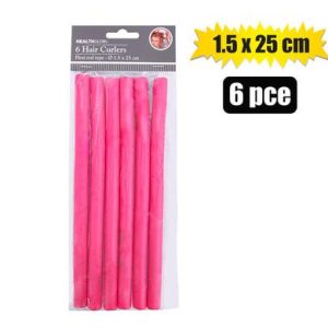 HAIR CURLERS FLEXI RODS 6PC 25x1,5cm