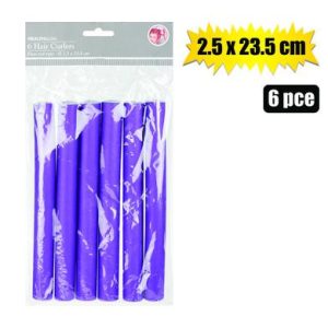 HAIR CURLERS FLEXI RODS 6PC 23,5x2,5cm