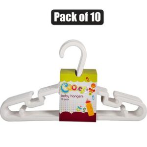 COOEY BABY HANGERS PACK-10 ASSORTED