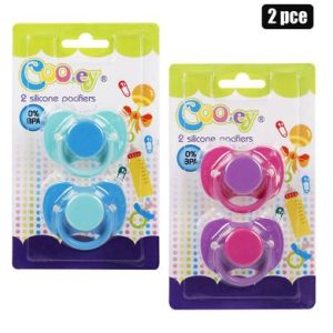 COOEY SOOTHER/PACIFIER SILICONE 2PCE