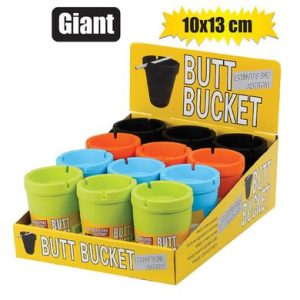 ASHTRAY PLASTIC TUB GIANT 10X13CM ASSTD