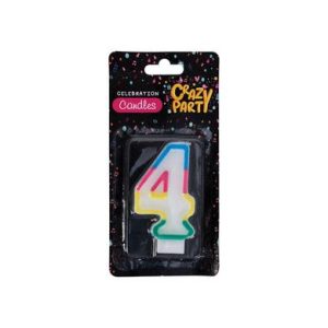 CANDLES BIRTHDAY SINGLE NUMBER-4