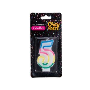 CANDLES BIRTHDAY SINGLE NUMBER-5