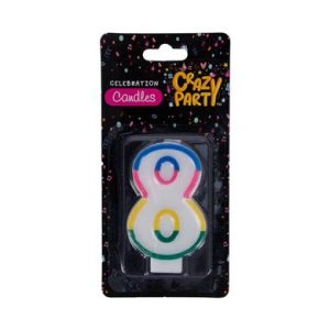 CANDLES BIRTHDAY SINGLE NUMBER-8