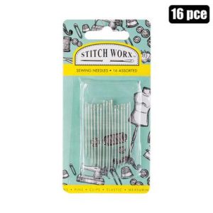 HABERDASHERY SEWING NEEDLES 16PCE ASSTD