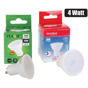 GLOBE LED D/L 4W COOL WHITE 4000K GU10
