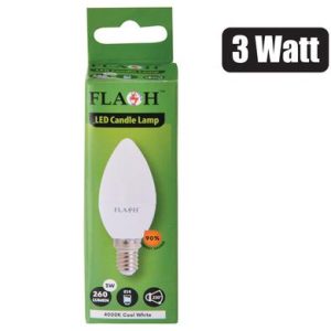 GLOBE LED CANDLE 3W COOL WHITE 4000K SES