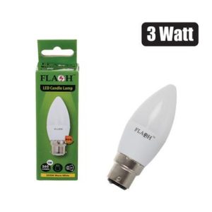 GLOBE LED CANDLE 3W WARM WHITE 3000K BC