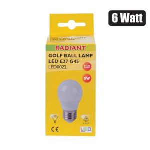 GLOBE LED GOLF BALL 6W C/WHITE 5000K ES