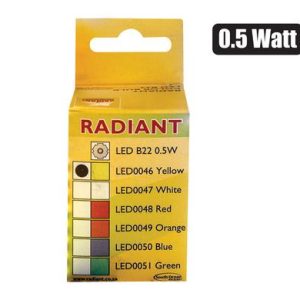 GLOBE LED GOLF BALL 0.5W BC YELLOW