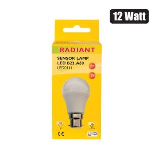 GLOBE LED ROUND SENSOR 12W-CW 5000K BC
