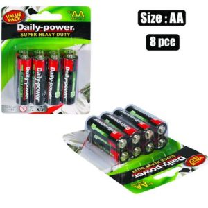 BATTERIES H/POWER SIZE:AA 8PCE BLISTER