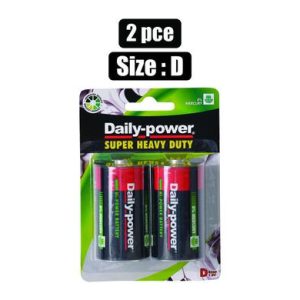 BATTERIES H/POWER SIZE:D 2PCE BLISTER