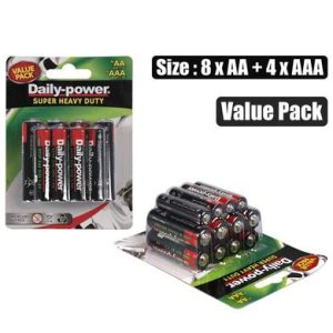 BATTERIES H/POWER AAx8+AAAx4 VALUE PACK