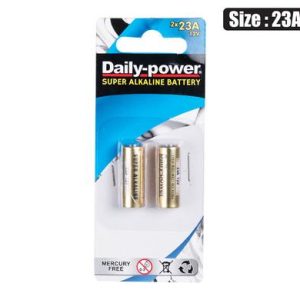 BATTERIES ALKALINE 23A (12V) CARD-OF-2