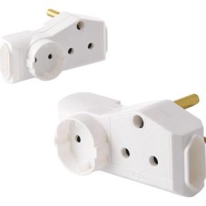PLUG-ADAPTOR 1x16A 1x5A-RND 2x5A-2PIN