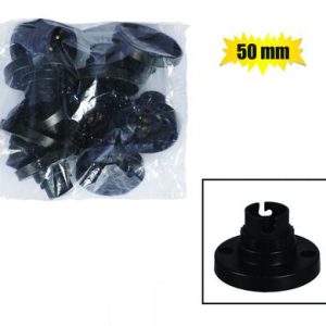BATTEN-HOLDER NYLON 50mm BLACK BULK