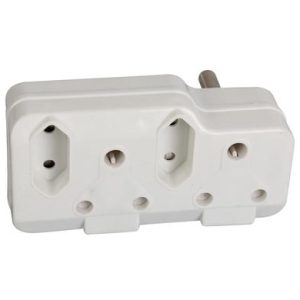 PLUG-ADAPTOR 2x16AMP 2x5AMP BULK